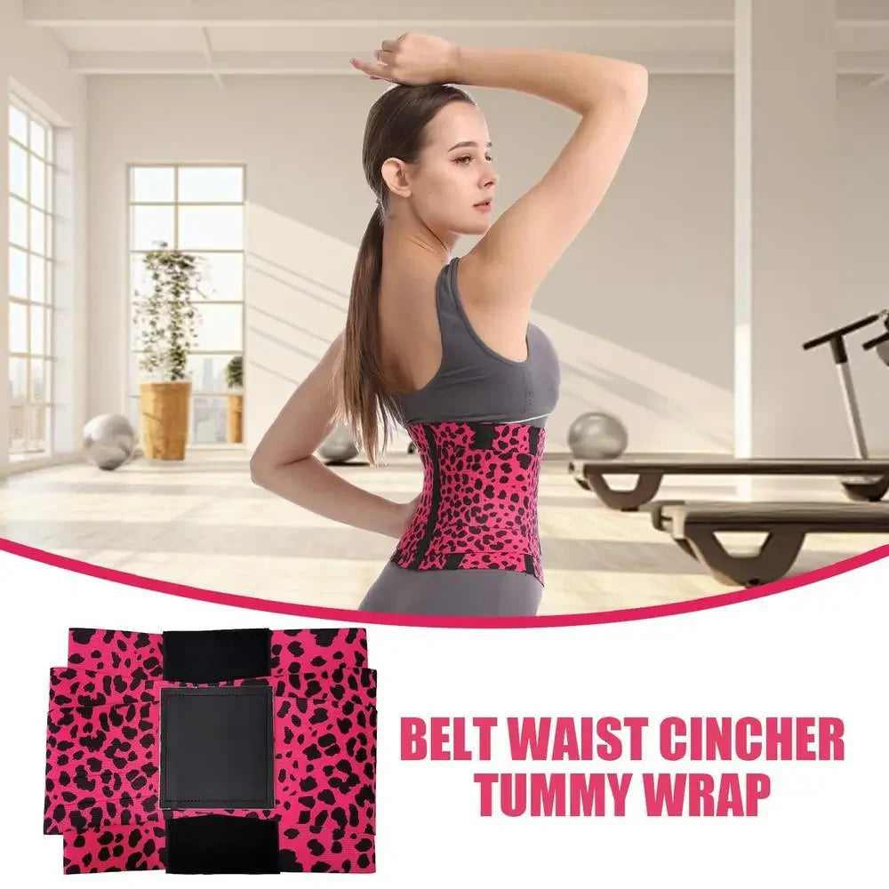 Women 3-Belt Compression System Waist Trainer Breathable Elastic Tummy Control Slimming Sheath Flat Steel Support Shapewear Belt