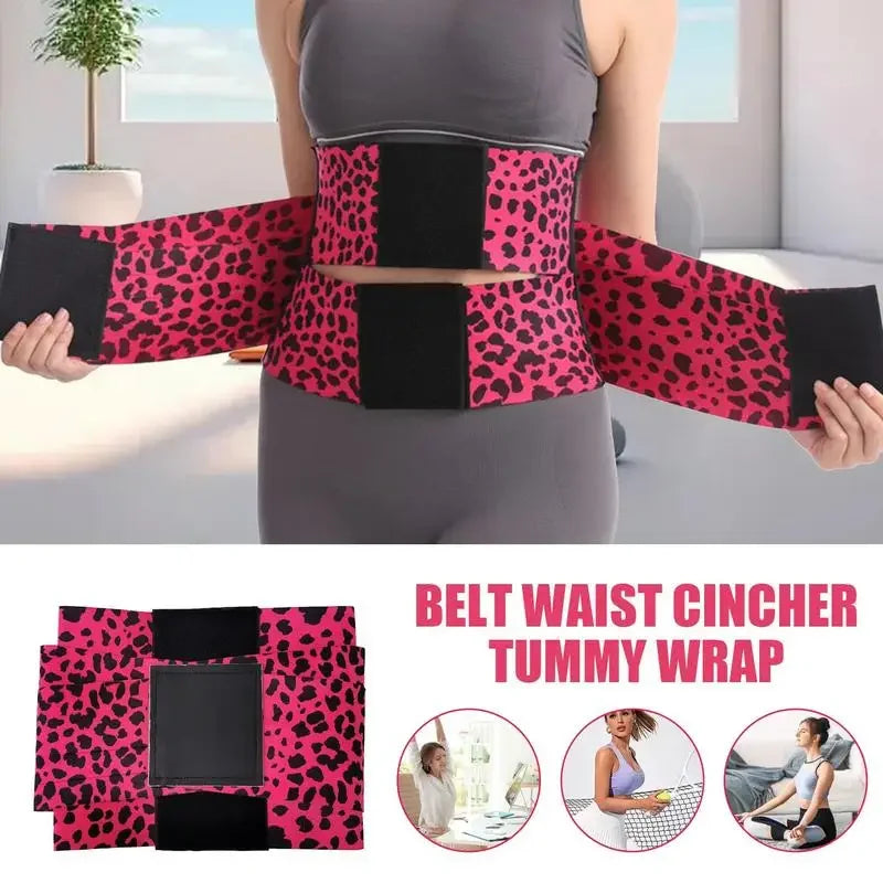 Women 3-Belt Compression System Waist Trainer Breathable Elastic Tummy Control Slimming Sheath Flat Steel Support Shapewear Belt