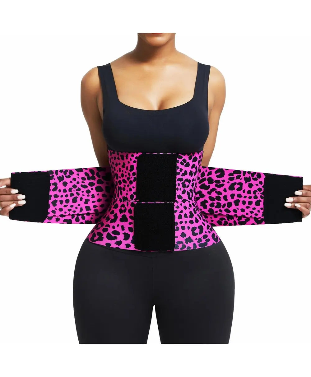 Women 3-Belt Compression System Waist Trainer Breathable Elastic Tummy Control Slimming Sheath Flat Steel Support Shapewear Belt