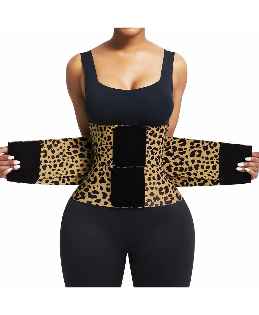 Women 3-Belt Compression System Waist Trainer Breathable Elastic Tummy Control Slimming Sheath Flat Steel Support Shapewear Belt