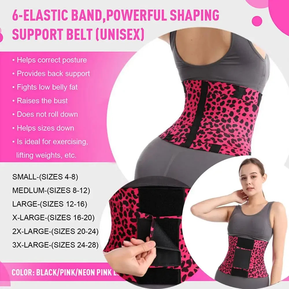Women 3-Belt Compression System Waist Trainer Breathable Elastic Tummy Control Slimming Sheath Flat Steel Support Shapewear Belt