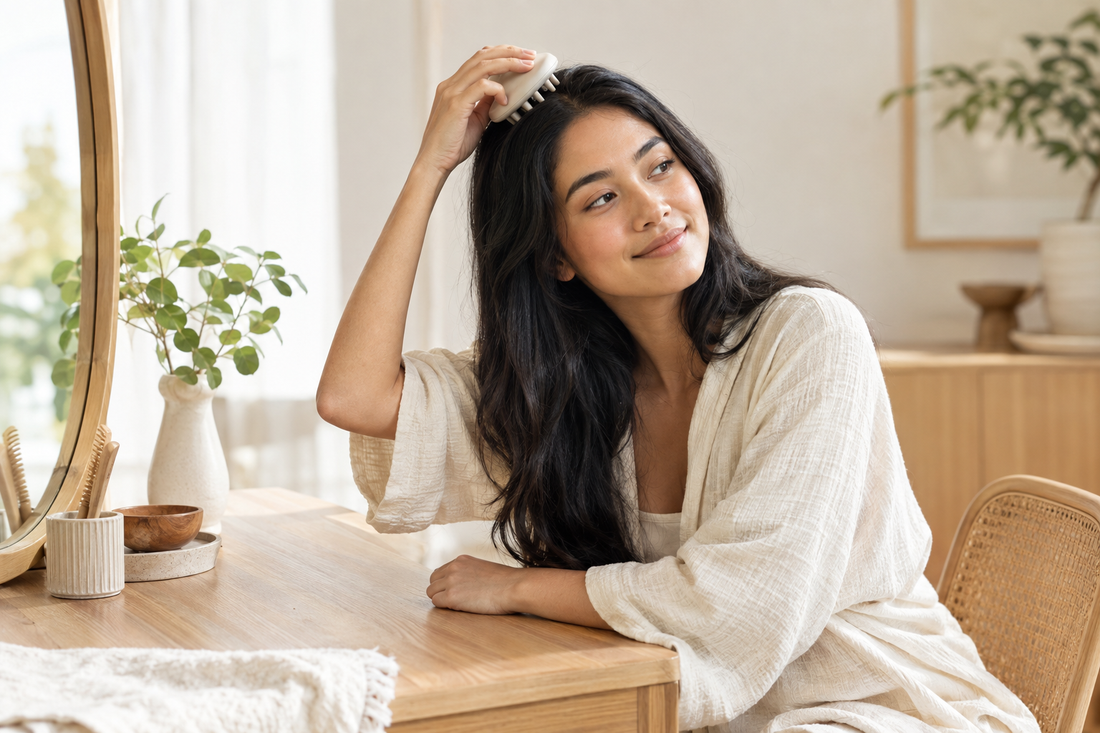 How to Use a Scalp Massager in Your Hair-Care Routine