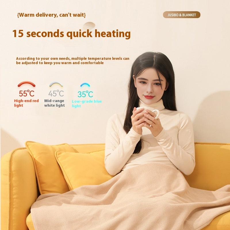 5v Heating Shoulder And Waist Support Heating Mat Far Infrared Hot Compress Health Care Electric Blanket