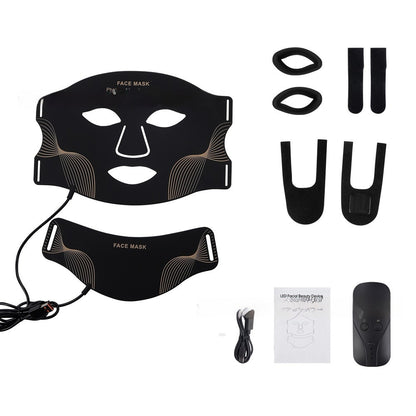 Silicone LED Photon Facial Mask – Rechargeable Beauty Device