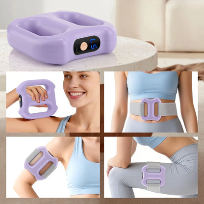 Electric Fascia Ring Massager | Dual-Ring Vibration Body Massager with Belt