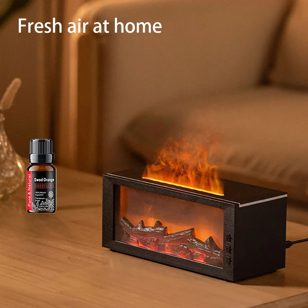Best Christmas Gift Cozy Flame Aroma Diffuser Glow