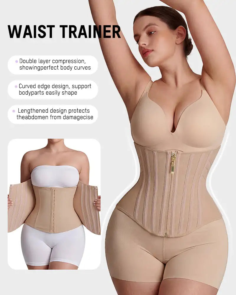 Hourglass Sculpting Corset Waist Trainer | Steel Boned Shapewear