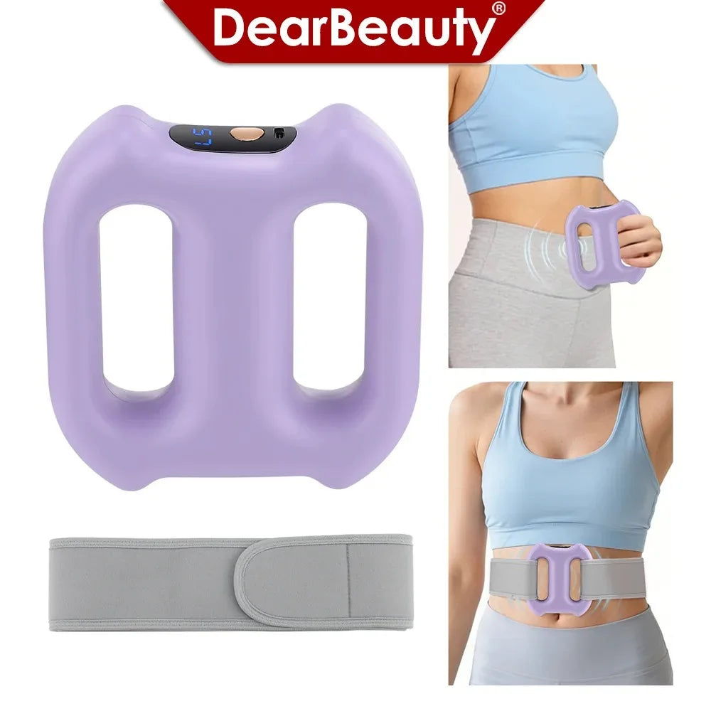 Electric Fascia Ring Massager | Dual-Ring Vibration Body Massager with Belt