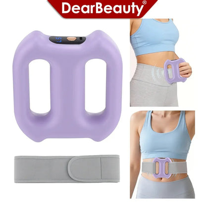 Electric Fascia Ring Massager | Dual-Ring Vibration Body Massager with Belt