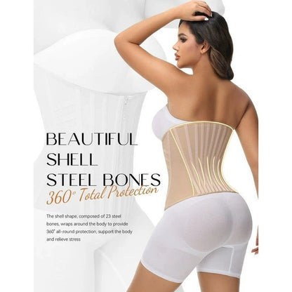 Hourglass Sculpting Corset Waist Trainer | Steel Boned Shapewear