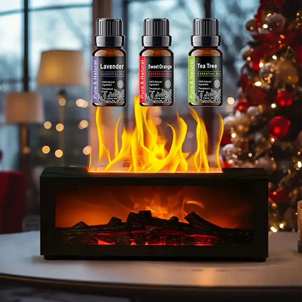 Best Christmas Gift Cozy Flame Aroma Diffuser Glow