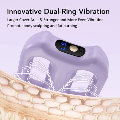 Electric Fascia Ring Massager | Dual-Ring Vibration Body Massager with Belt