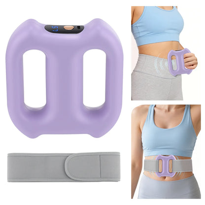 Electric Fascia Ring Massager | Dual-Ring Vibration Body Massager with Belt