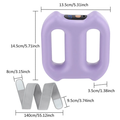 Electric Fascia Ring Massager | Dual-Ring Vibration Body Massager with Belt