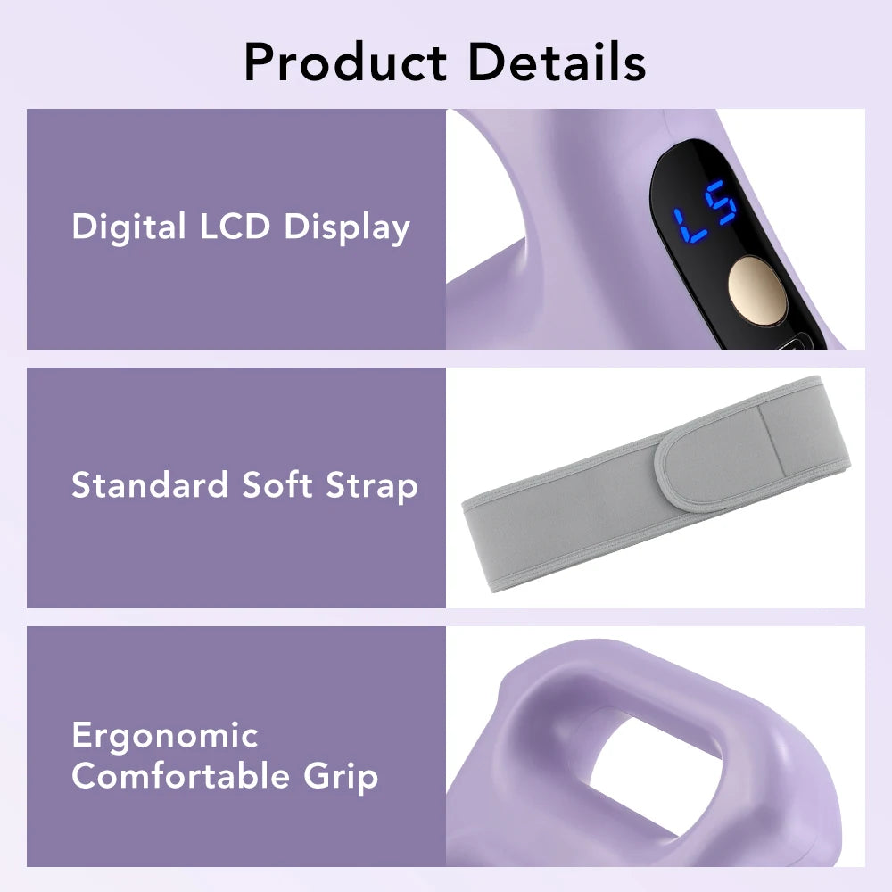 Electric Fascia Ring Massager | Dual-Ring Vibration Body Massager with Belt