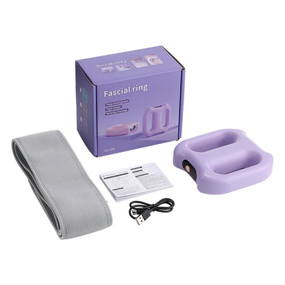 Electric Fascia Ring Massager | Dual-Ring Vibration Body Massager with Belt