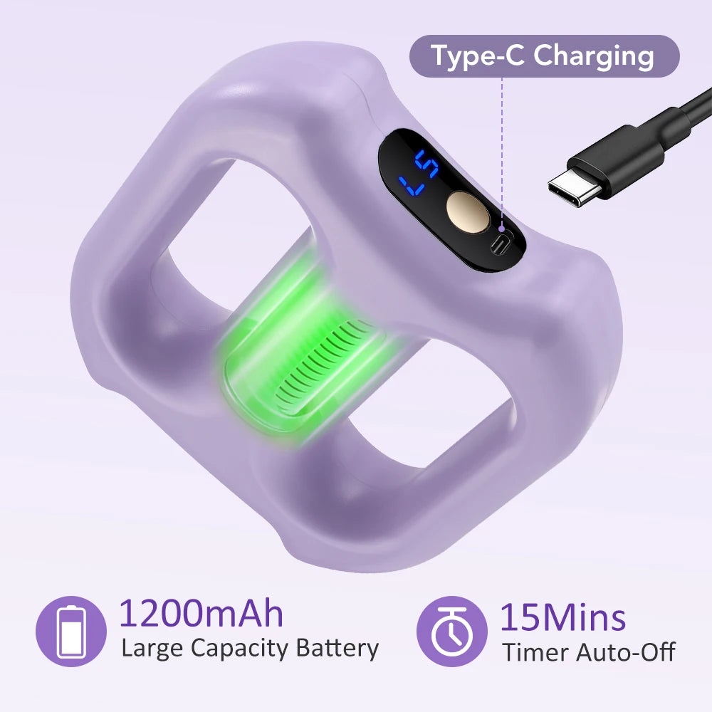 Electric Fascia Ring Massager | Dual-Ring Vibration Body Massager with Belt