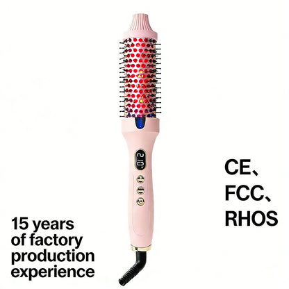 High-Crown Fluffy Dual-Use Heating Red-Light Hair Curling Wand